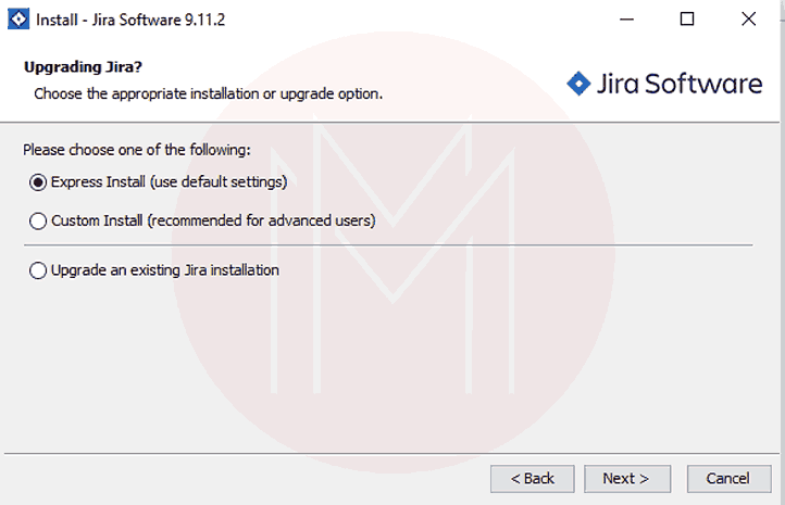 Installation of JIRA on Windows Step 5