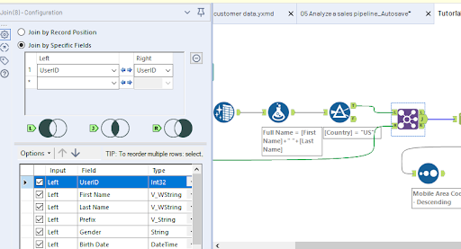 Alteryx features- Consolidating Data