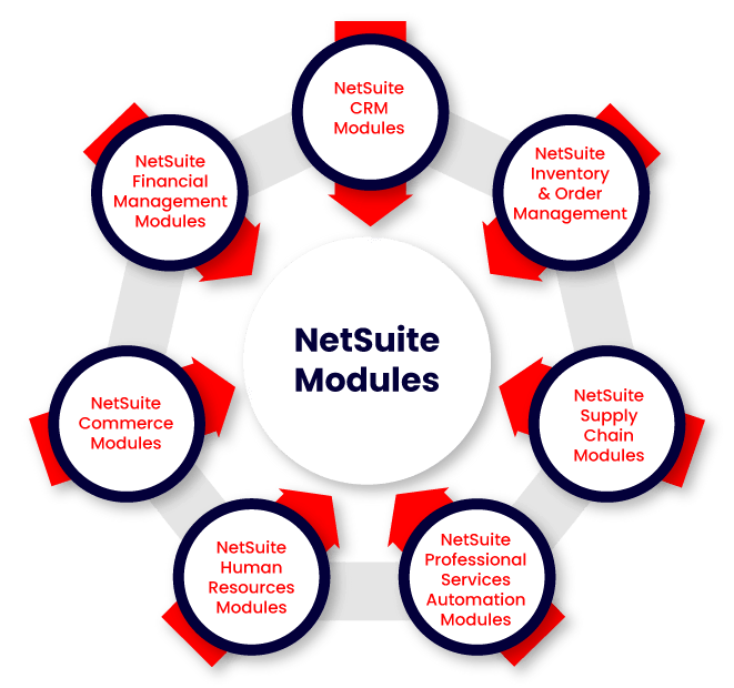 Types of NetSuite Modules and their Key Features: 