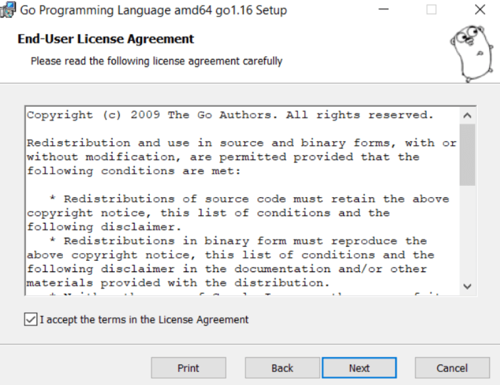 Accept the End - User License Agreement