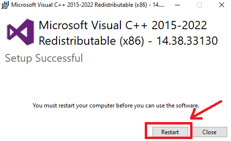 Microsoft Visual Installation Step 4