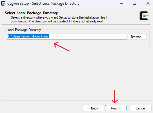 select local page directory