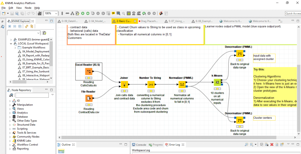 Knime - User Interface