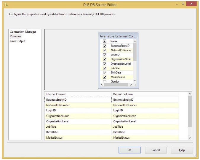 Configure the properties