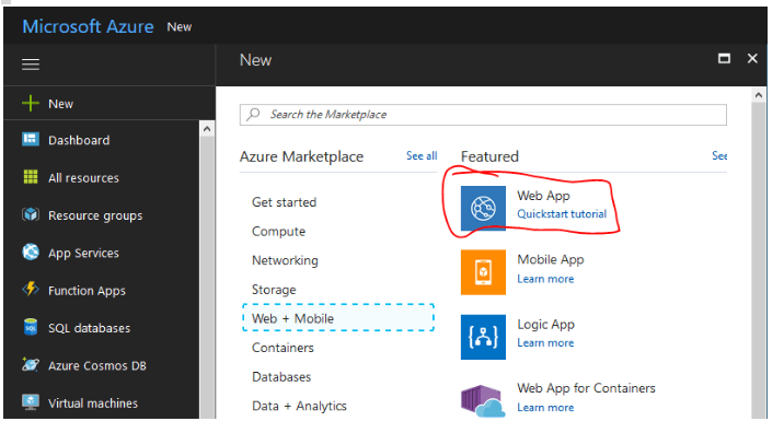 Microsoft Azure Portal 