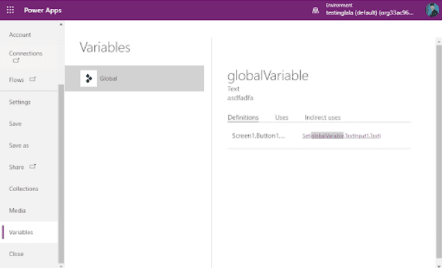 Creating a Global Variable