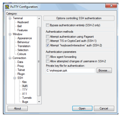 putty configuration