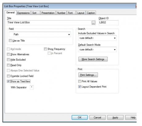 List Box Properties