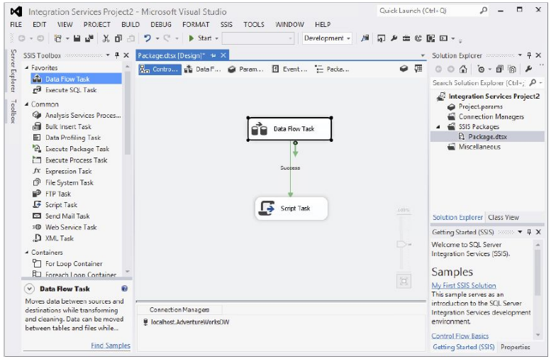 An Integration Services project