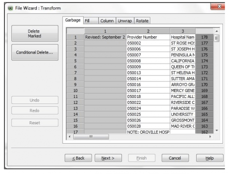 File Wizard Transform