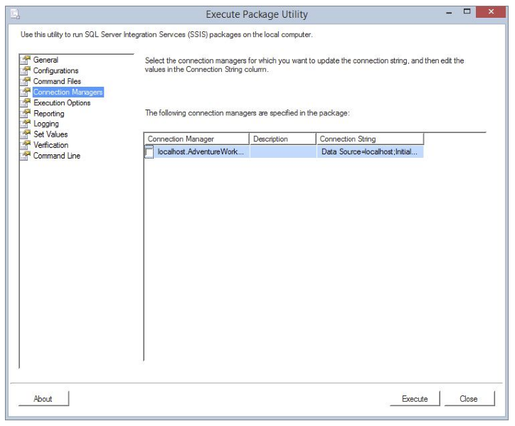 Execute package utility