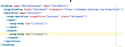 WSDL Bindings