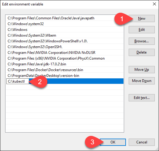 kubectl system variable