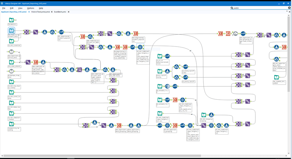 Overview window in Alteryx 