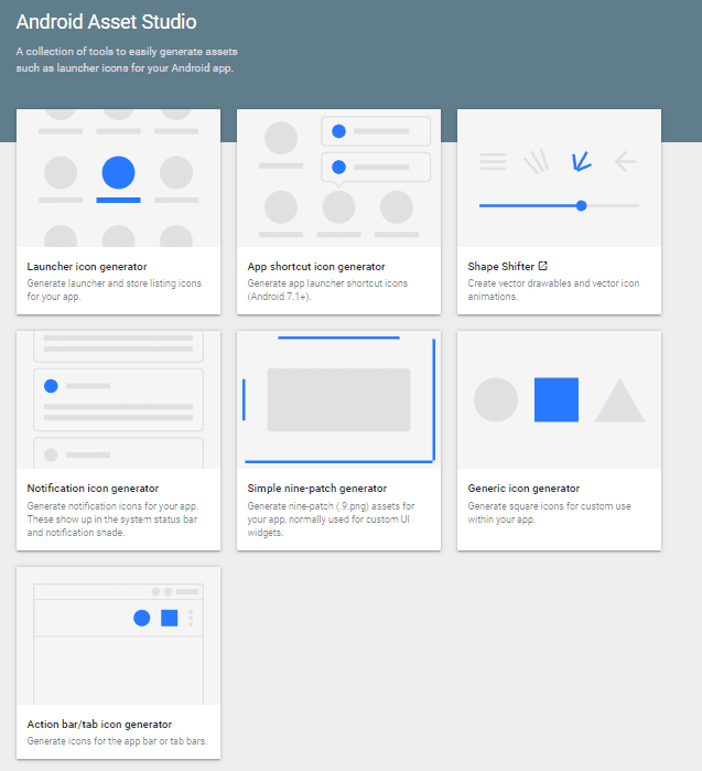 Android Asset Studio Development  Tool