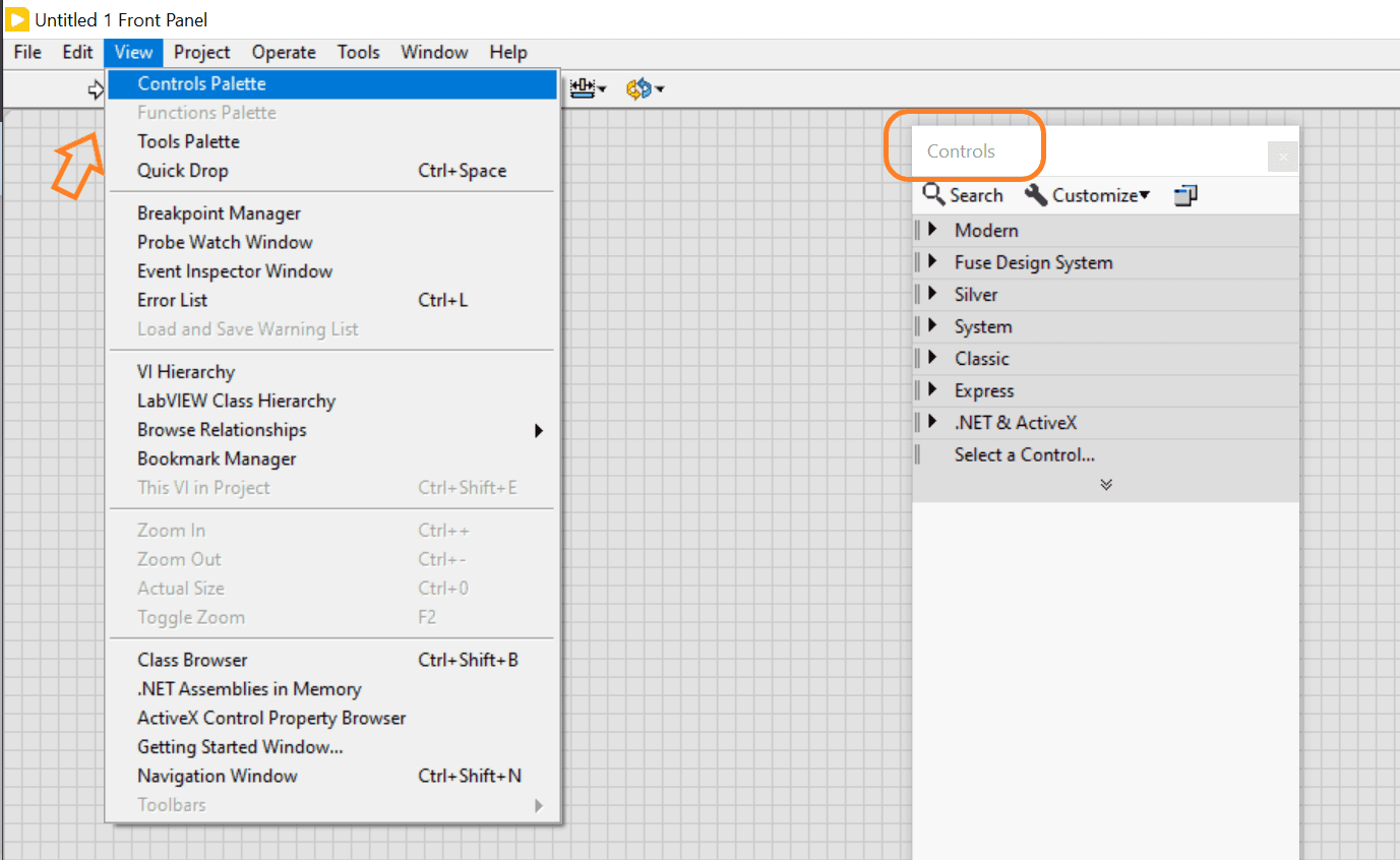 Key components of a LabVIEW Block Diagram Controls