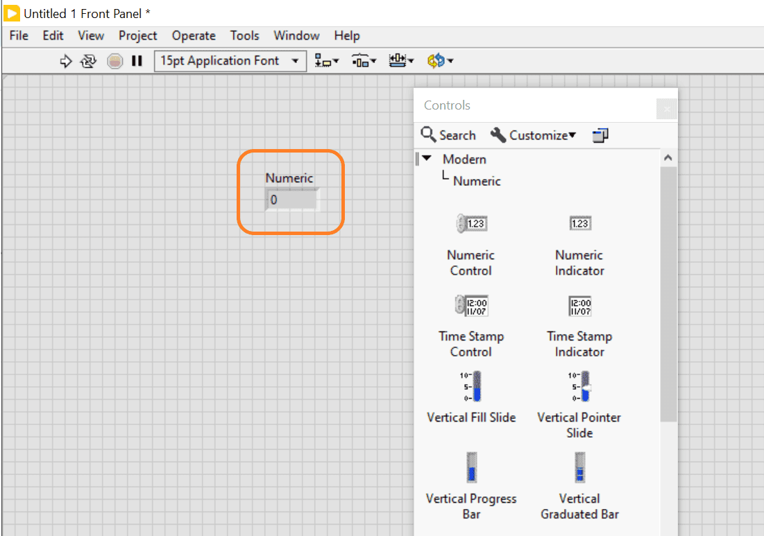 Key components of a LabVIEW Block Diagram Indicators
