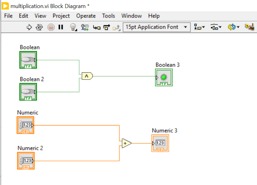 Key components of a LabVIEW Block Diagram Wires