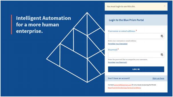 Blue Prism official portal