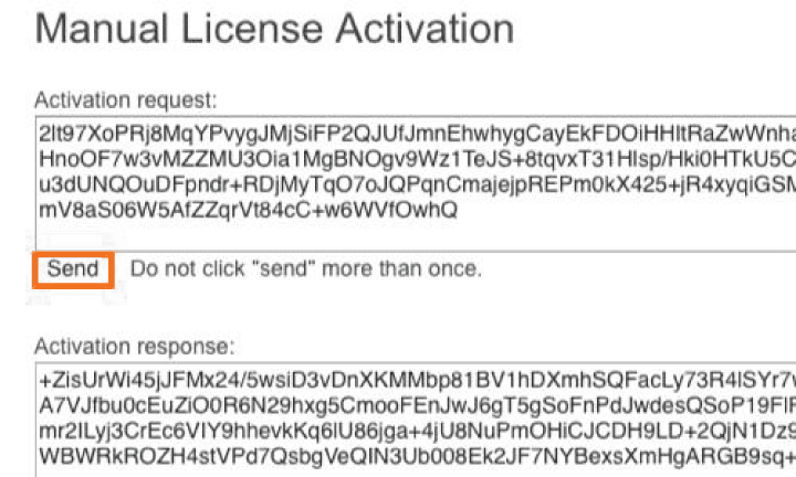 Burp Suite License Activation request field