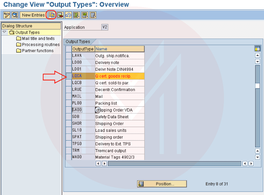 condition types output determination step4