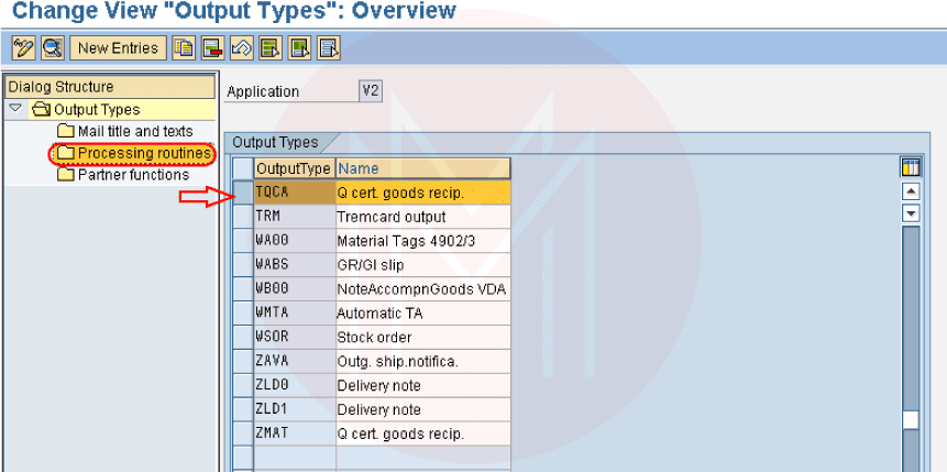 condition types output determination step6