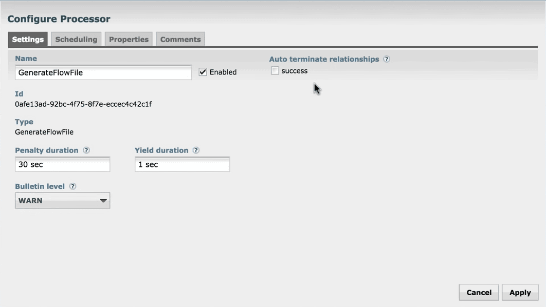 configure processor