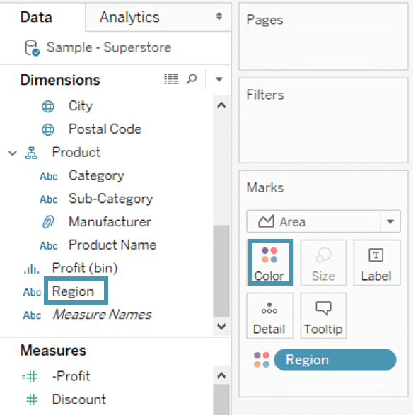 Data Pane Region