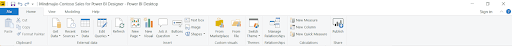 Power BI DAX Desktop Ribbon