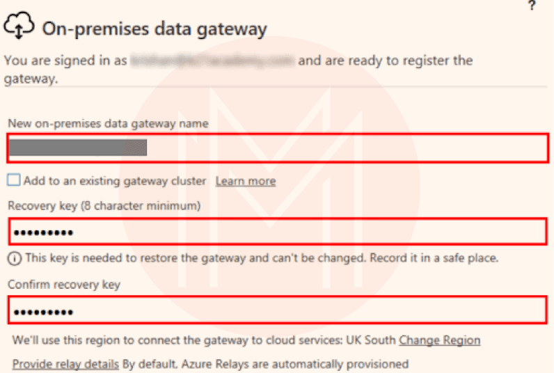 details for your gateways