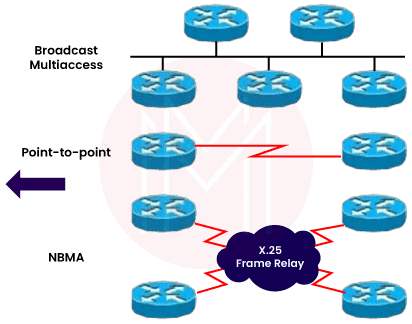 Different network types in OSPF