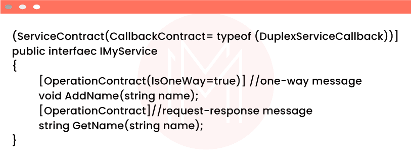 Duplex and Message Exchange Pattern