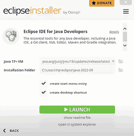 eclipse installation step7