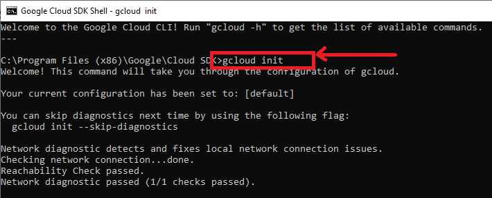 Google Cloud SDK Installation Step 11