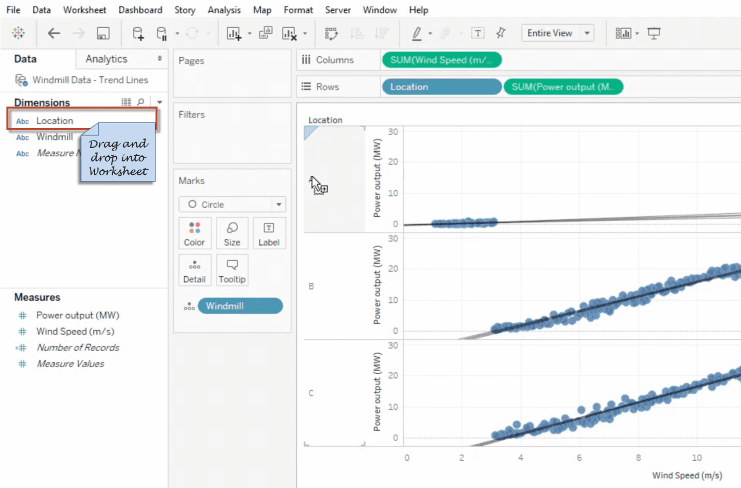 How to Add the Trend Lines in Tableau?