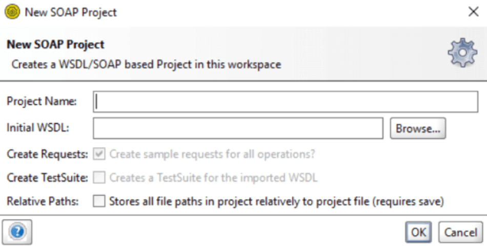 New SoapUI Project