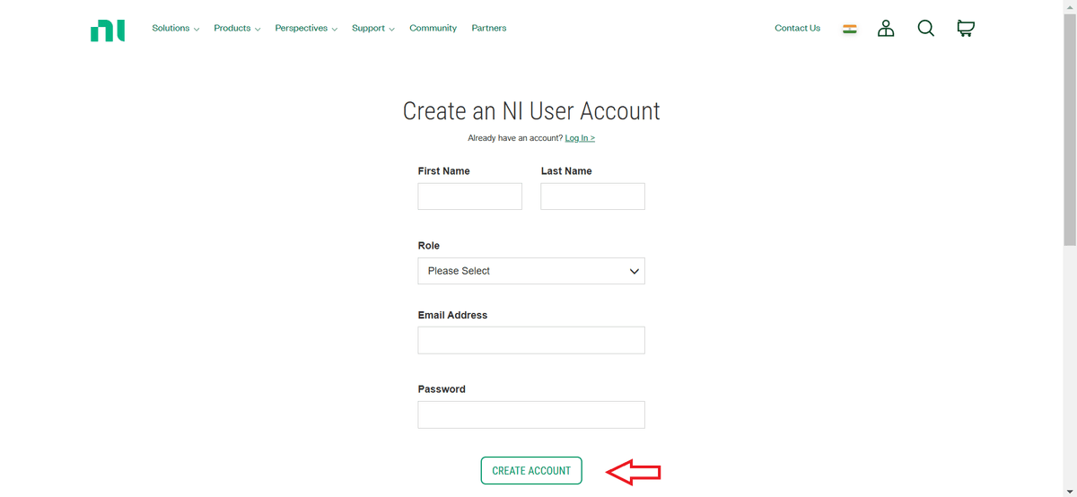 Entering user information