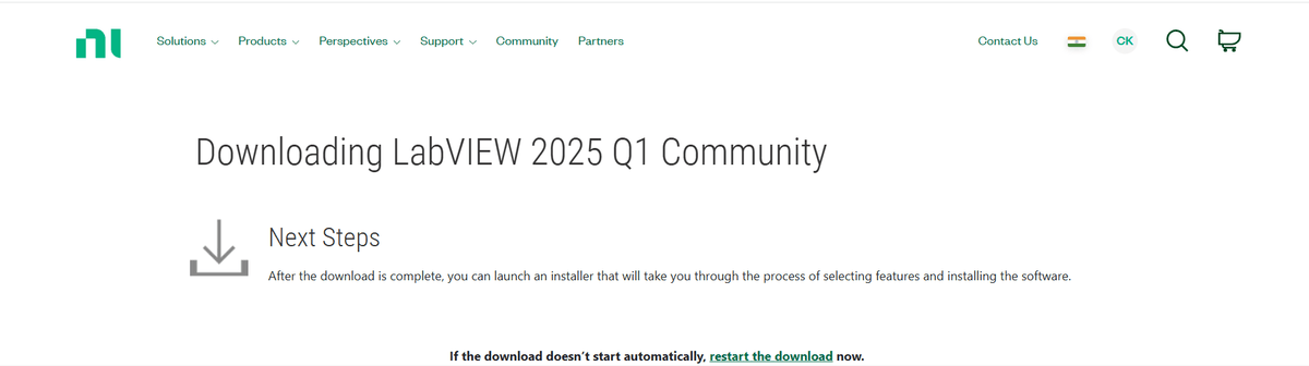 LabVIEW installer downloading