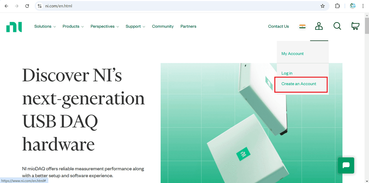 NI account creation