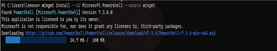 install powershell step 4