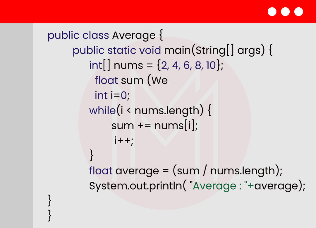 Java program