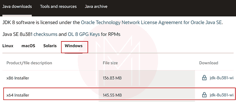 JDK Installation on Windows Step 1