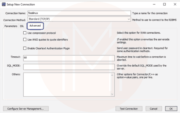 linux connect to mysql step11