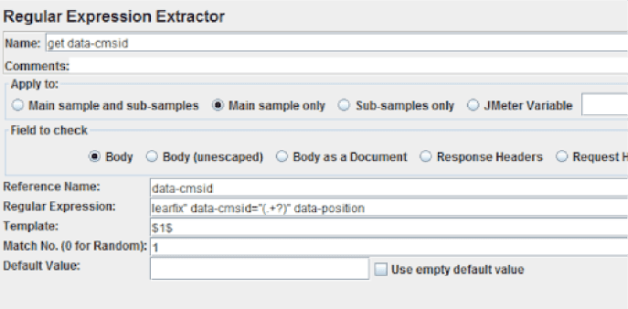 Manual correlation in JMeter