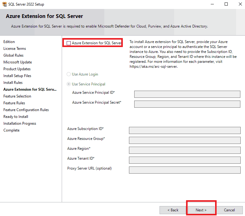 SQL Server Installation Step 12