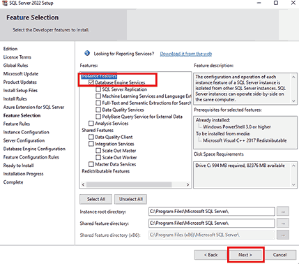 SQL Server Installation Step 13