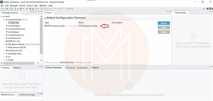 Configuring Mulesoft step 7