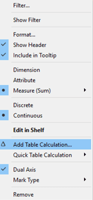 Tableau Dialogue Box