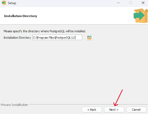 PostgreSQL install directory