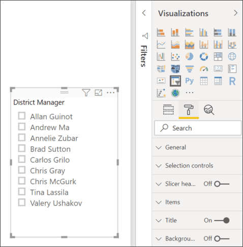 Formatting a Slicer